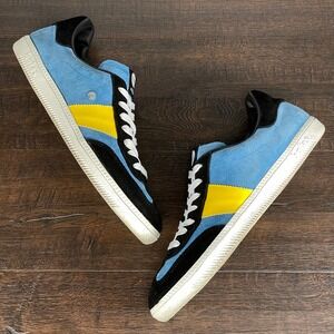 Botas 66 Molotov Night Mens‎ 11 Suede Leather Retro Sneakers Blue/Black/Yellow